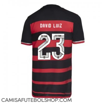 Camisa de time de futebol Flamengo David Luiz #23 Replicas 1º Equipamento 2024-25 Manga Curta Camisa de time de futebol Flamengo David Luiz #23 Replicas 1º Equipamento 2024-25 Manga Curta